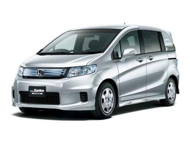 Коврики из экокожи 3D  Honda Freed I/Spike 2008-2016 (7 мест, 2 ряд диван) (правый руль) 