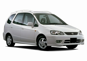 Коврики из экокожи 3D  Toyota Corolla Spacio (E110) 1997-2001 (правый руль)