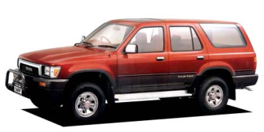 Коврики из экокожи 3D  Toyota Hilux Surf 1989-1995 (правый руль)
